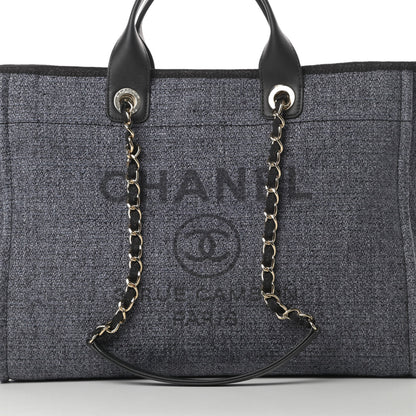 Chanel Lurex Boucle Medium Deauville Tote Black 8 of 10