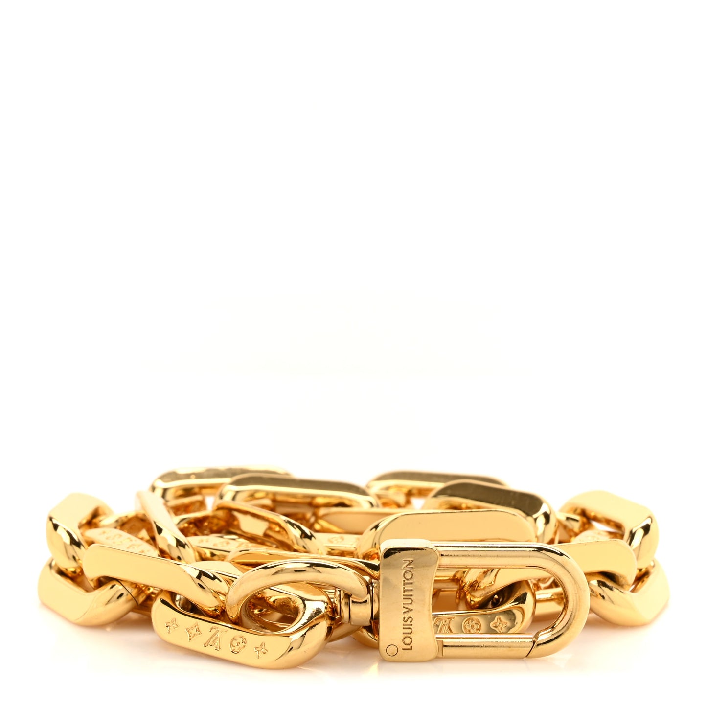 Metal Coussin Chain Strap Gold