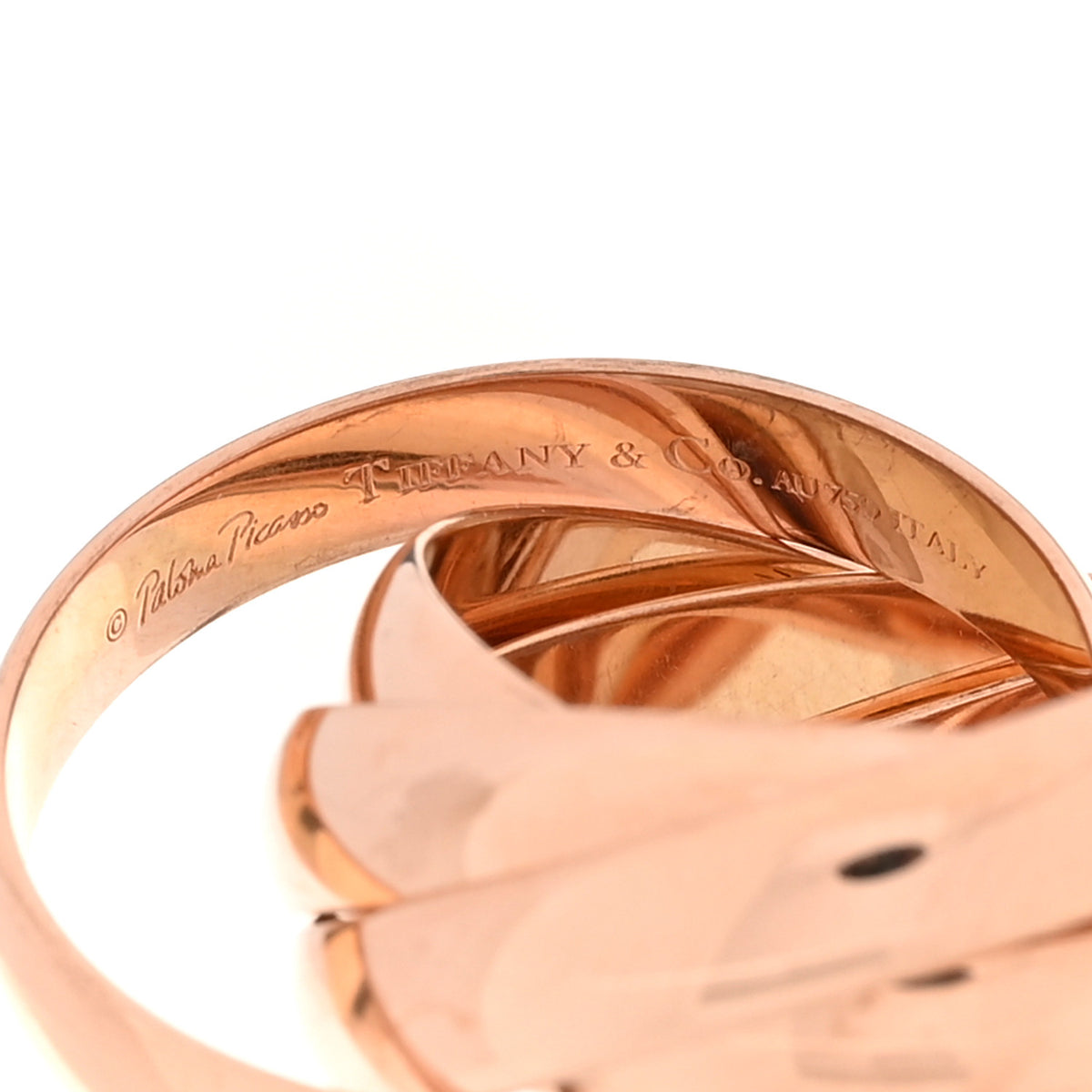 Tiffany 18K Rose Gold Paloma's Melody Five-Band Ring 56 7.5 4 of 4