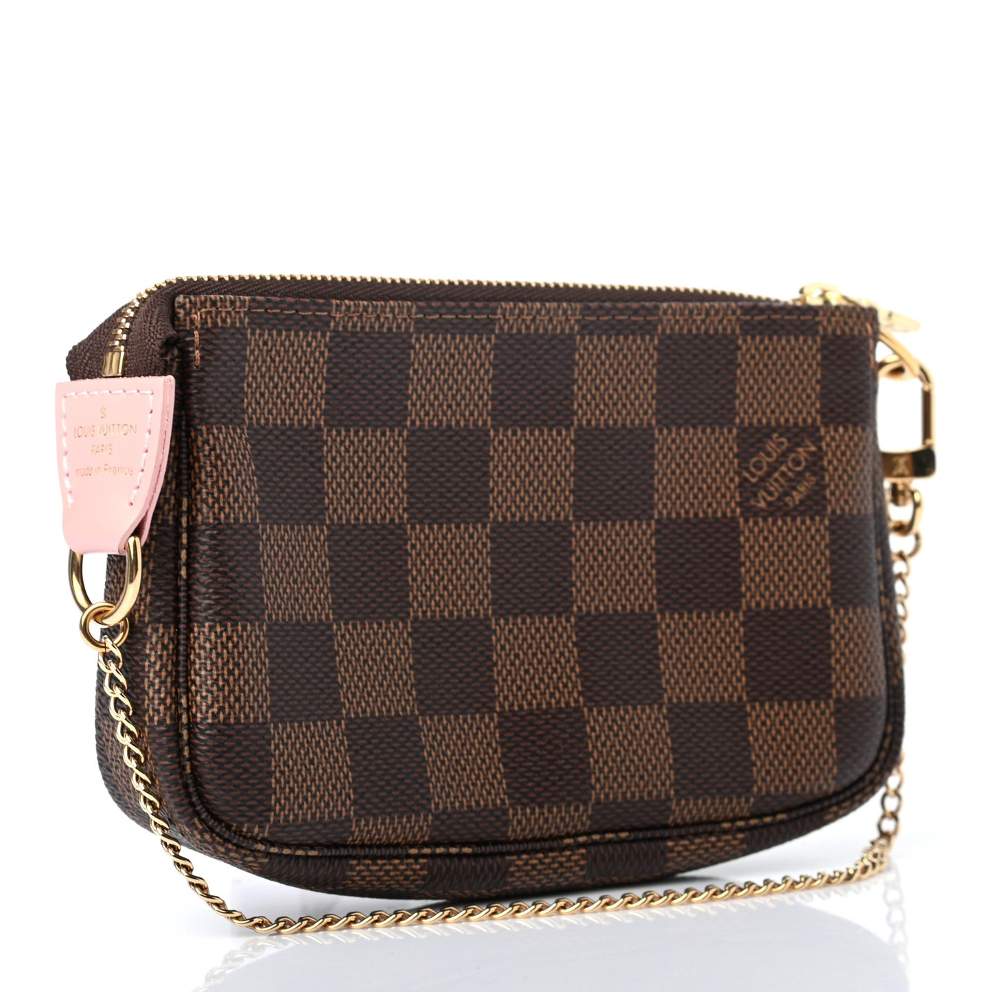 Damier Ebene 2020 Christmas Animation Big Wheel Mini Pochette Accessories Rose Ballerine