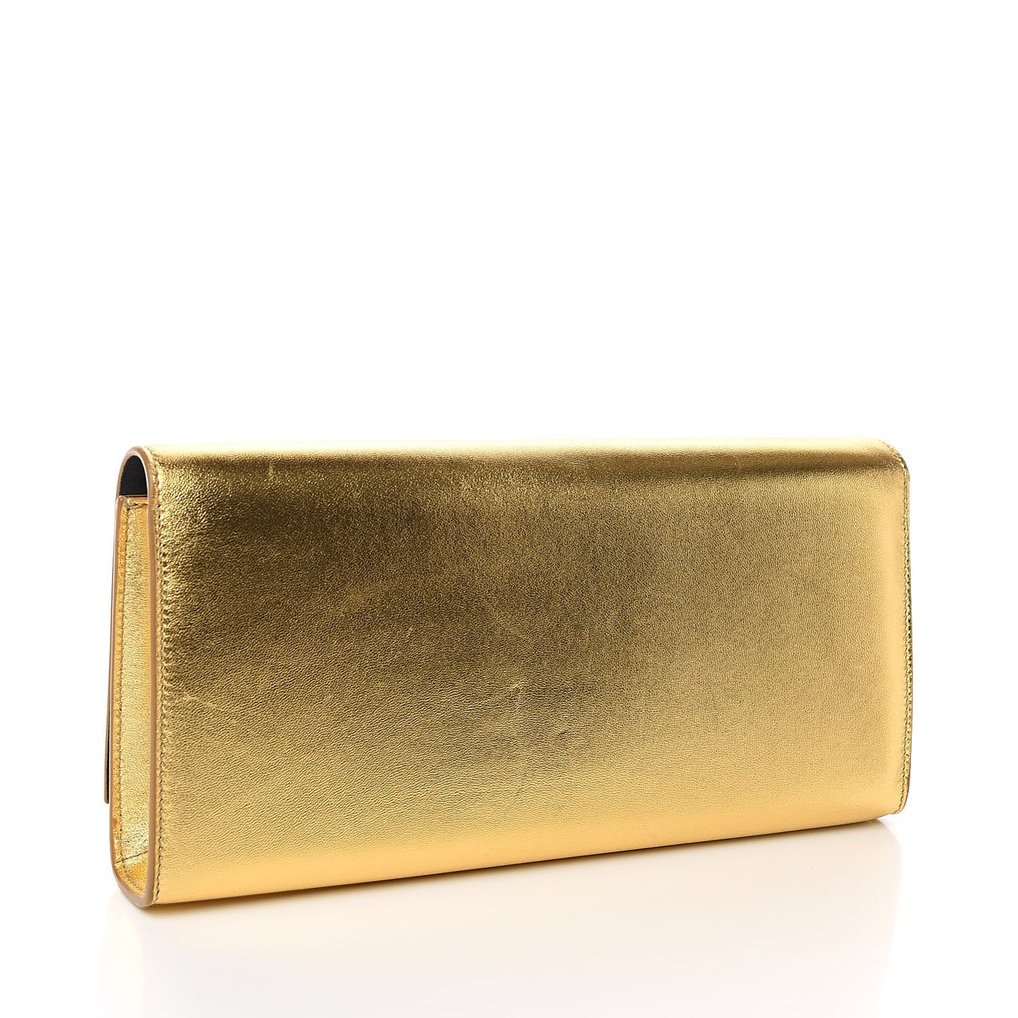 Metallic Calfskin Monogram Cassandre Clutch Ciad