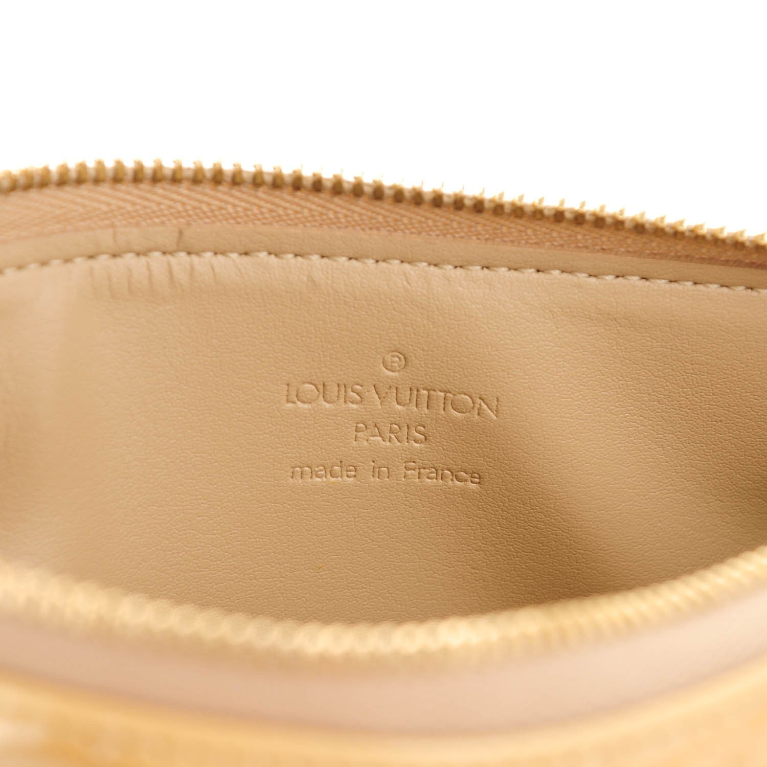 Louis Vuitton Vernis Lexington Fleurs Pochette Beige 6 of 7