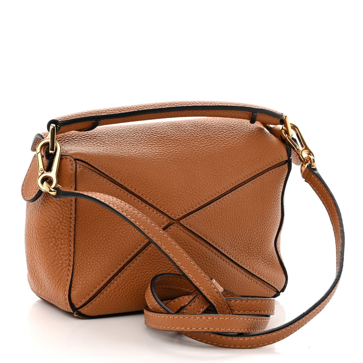Calfskin Mini Puzzle Bag Tan