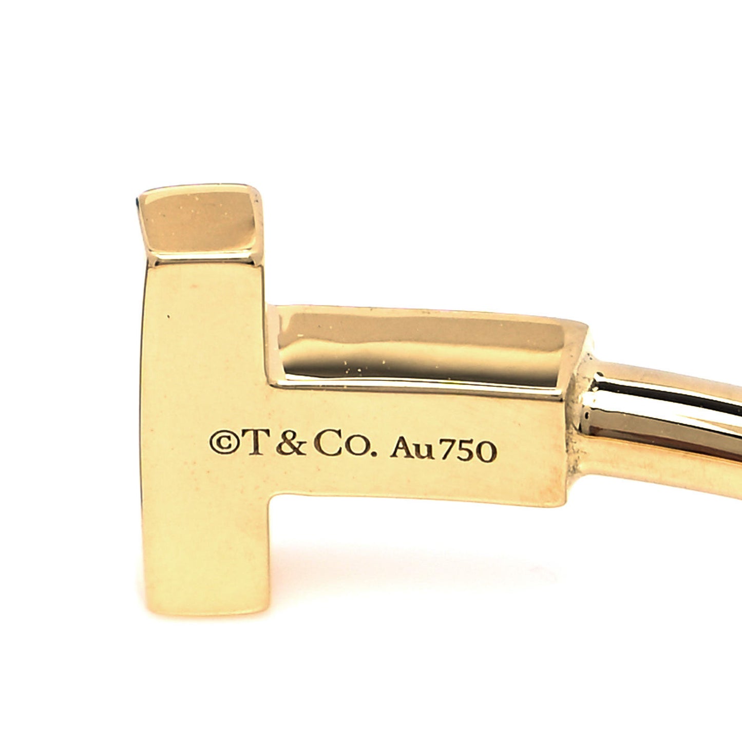 18K Yellow Gold T Wire Bracelet