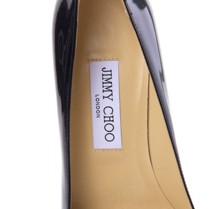Jimmy Choo Patent Romy 60 Pumps 38 Black 6 of 7