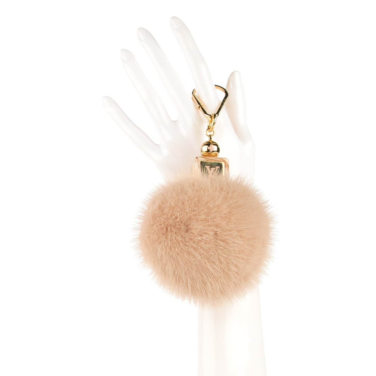 Mink Fur Fluffy Bag Charm Blush