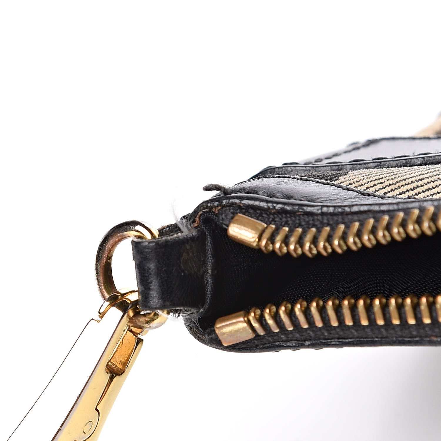 Burberry House Check Bridle Calfskin Peyton Crossbody Black 11 of 11