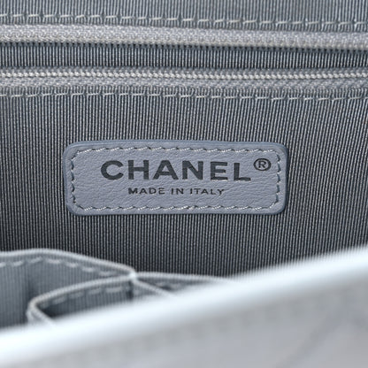 Chanel Aged Calfskin Quilted Medium Gabrielle Hobo Light Blue 6 of 11
