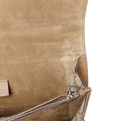 Gucci GG Supreme Monogram Lightning Embroidered Medium Dionysus Shoulder Bag Beige 11 of 12