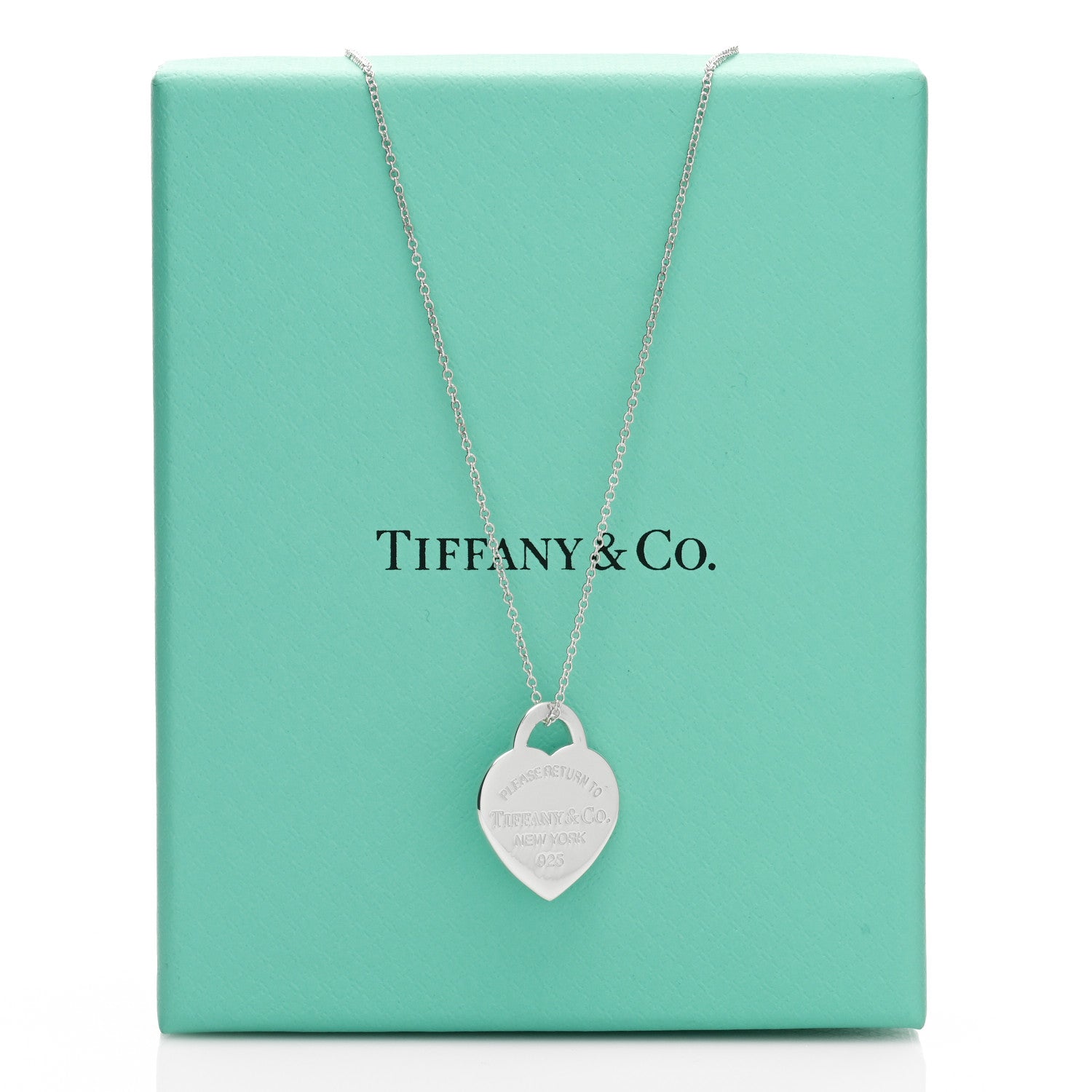 Tiffany Sterling Silver Small Return to Tiffany Heart Pendant Necklace 6 of 6