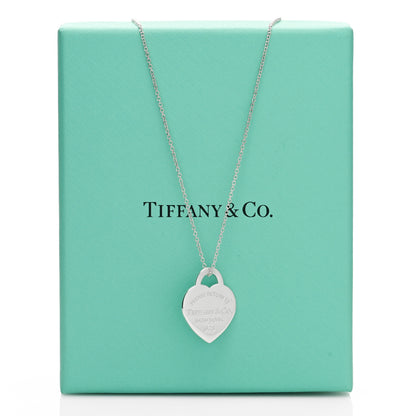Tiffany Sterling Silver Small Return to Tiffany Heart Pendant Necklace 6 of 6
