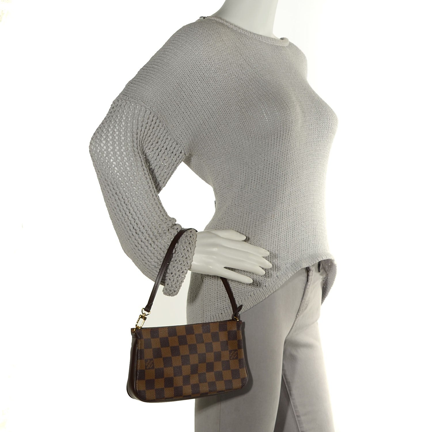 Louis Vuitton Damier Ebene Navona Pochette Accessories 2 of 7