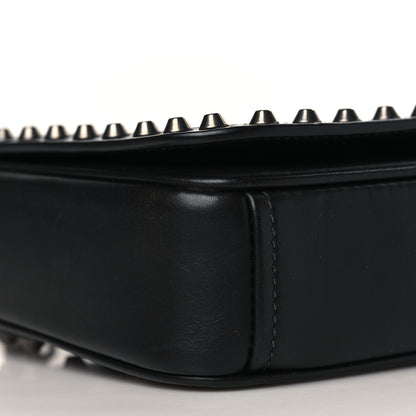 Prada Vitello Studded Crossbody White Black 8 of 9