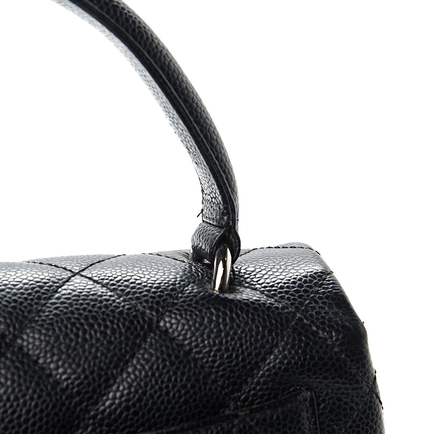 Caviar Quilted Medium Kelly Flap Bag Black