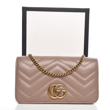 Gucci Calfskin Matelasse GG Marmont Mini Bag Porcelain Rose 7 of 7