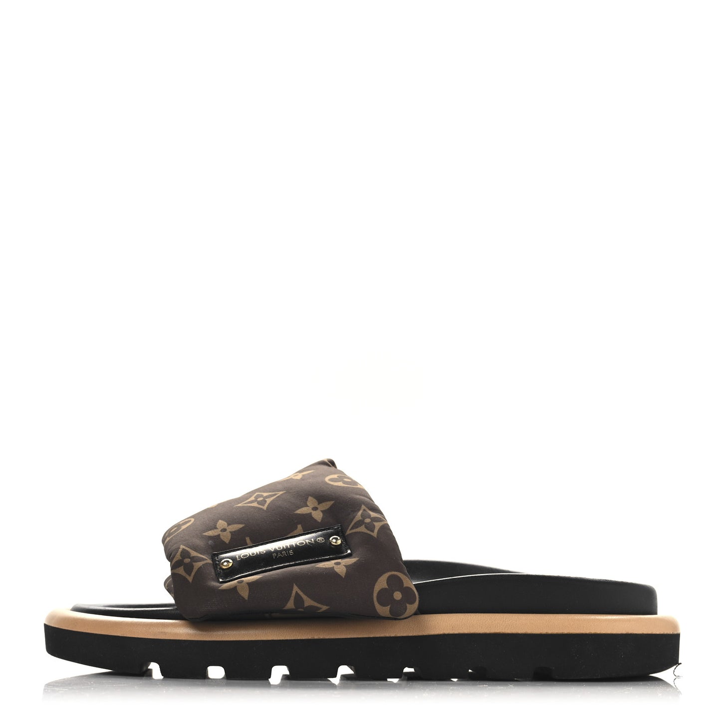 Nylon Monogram Pool Pillow Comfort Mule 39 Cacao Brown