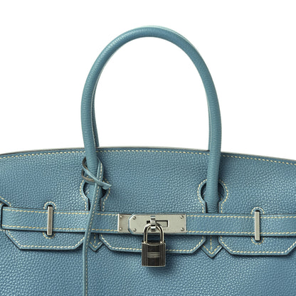 Hermes Togo Birkin 30 Blue Jean 2 of 20