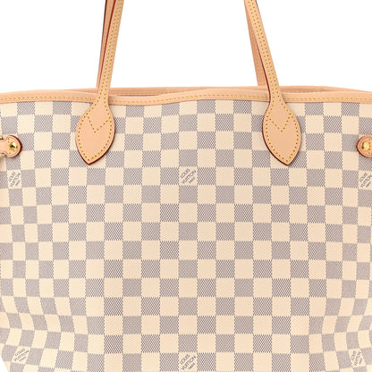 Louis Vuitton Damier Azur Neo Neverfull MM Rose Ballerine 9 of 10