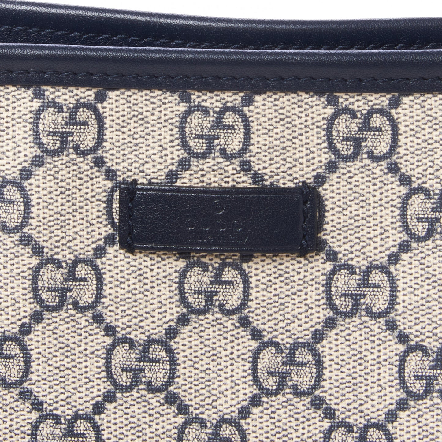 GG Plus Monogram Medium Flat Messenger Bag Navy