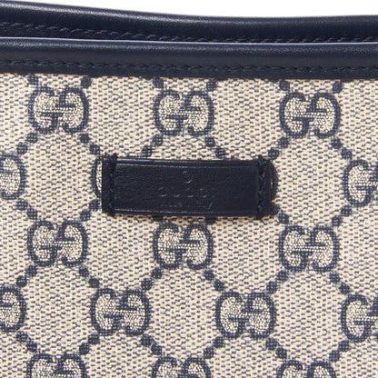 Gucci GG Plus Monogram Medium Flat Messenger Bag Navy 7 of 8