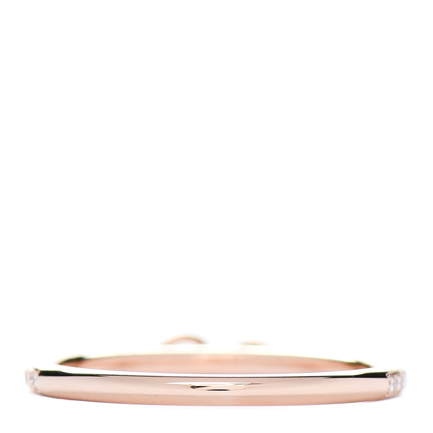 18K Rose Gold Diamond Kelly Clochette Ring 54 7
