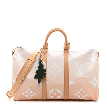 Louis Vuitton Monogram Giant By The Pool Keepall Bandouliere 45 Brume 1 of 9