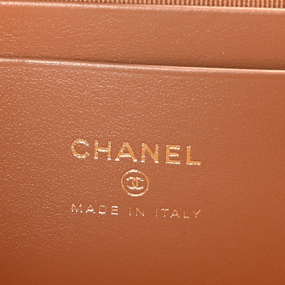 Chanel Caviar Quilted Top Handle Slim Vanity With Chain Brown 6 of 10