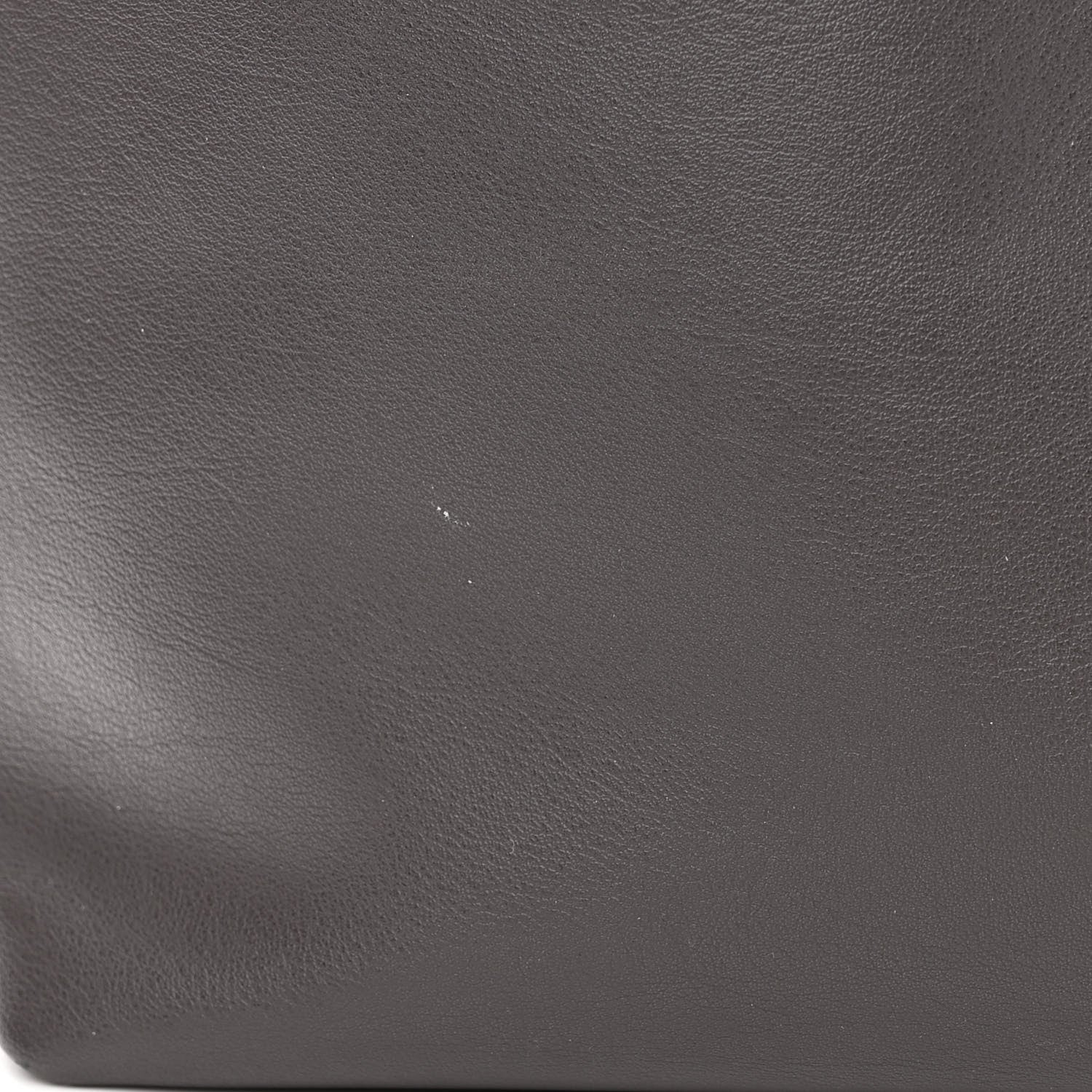 Saint Laurent Calfskin Medium Shopping Tote Fog 12 of 12