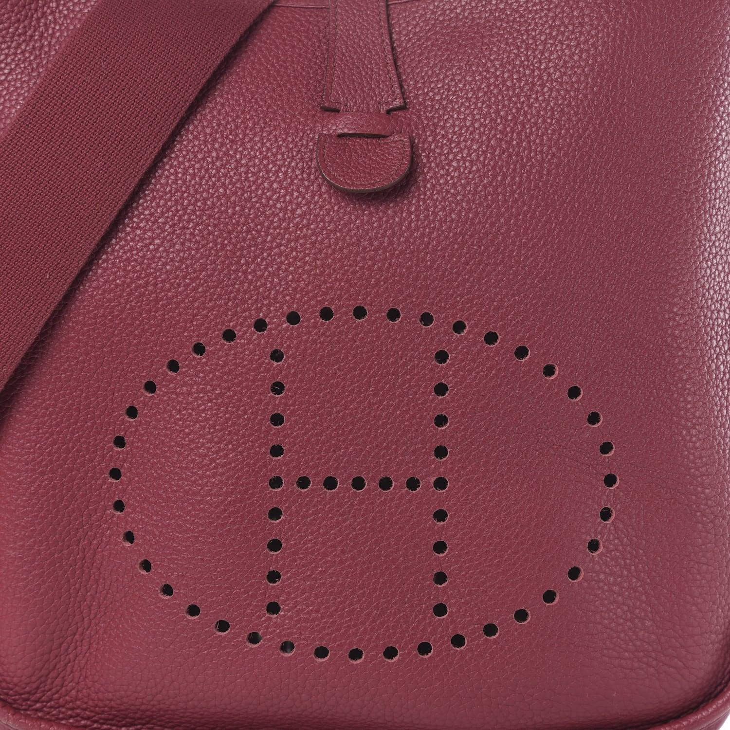 Hermes Taurillon Clemence Evelyne III PM Rubis 11 of 12