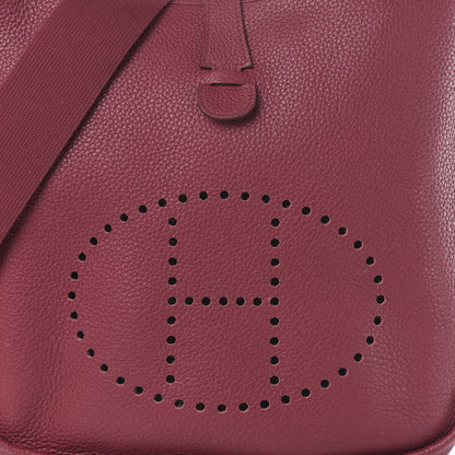 Hermes Taurillon Clemence Evelyne III PM Rubis 11 of 12
