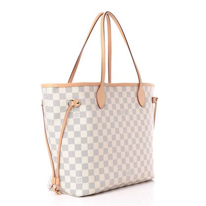 Louis Vuitton Damier Azur Neo Neverfull MM Rose Ballerine 4 of 13