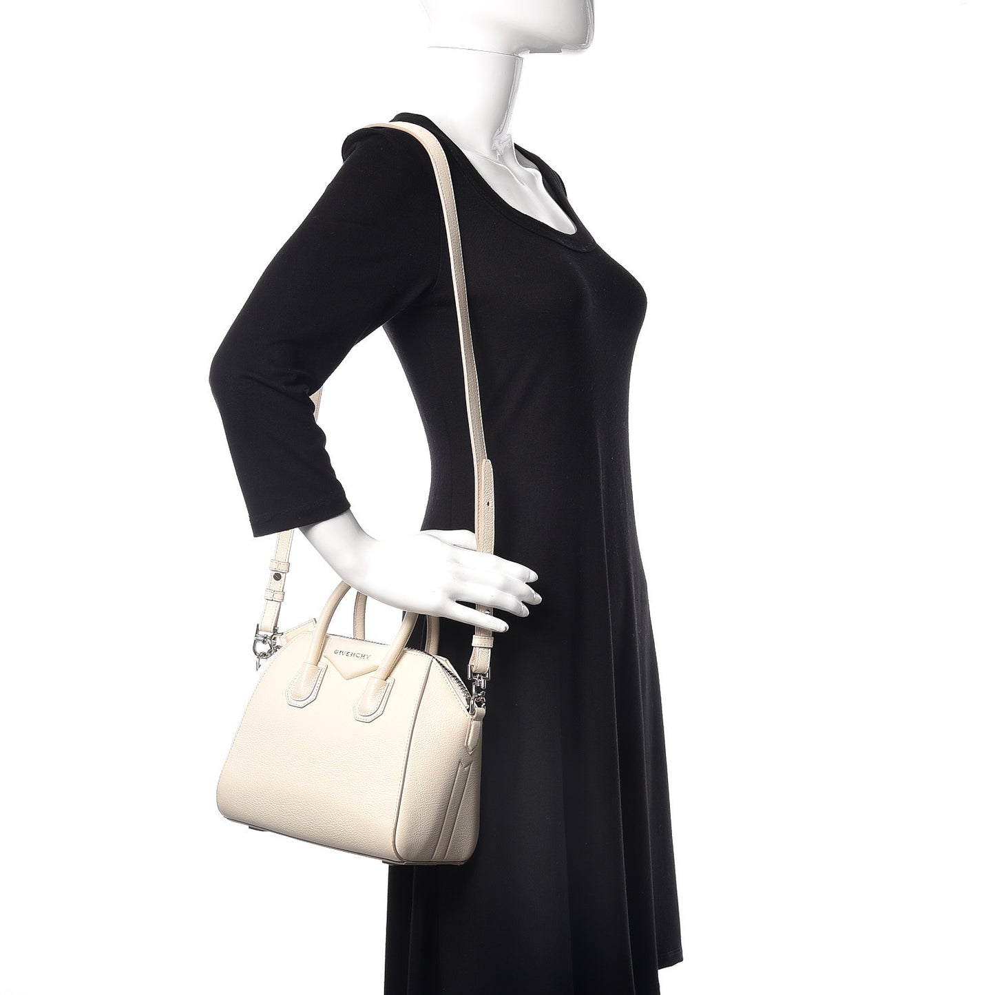 Sugar Goatskin Mini Antigona Off White