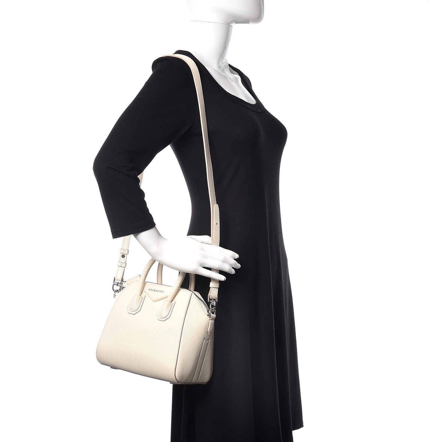 Givenchy Sugar Goatskin Mini Antigona Off White 2 of 17