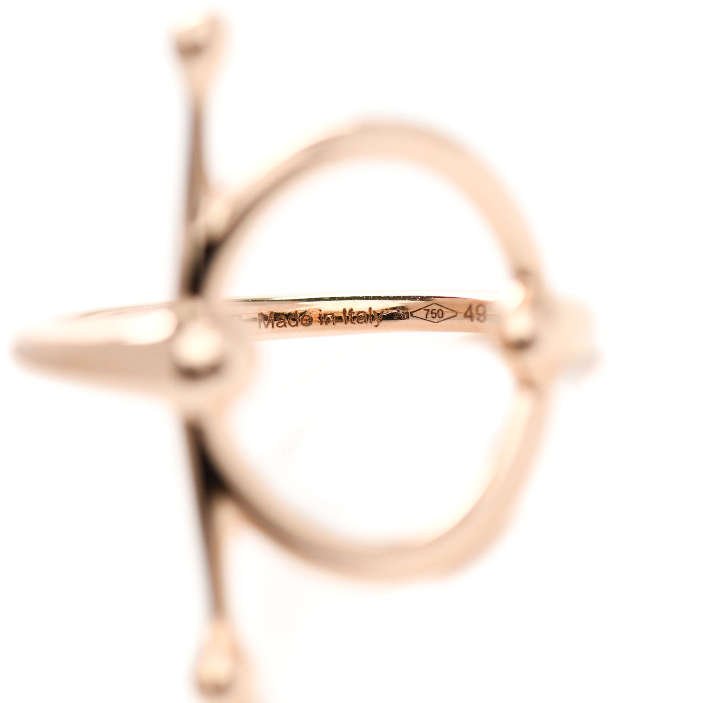 18K Rose Gold PM Filet D'Or Ring 49 4.75