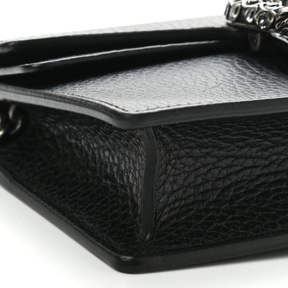 Gucci Calfskin Super Mini Dionysus Shoulder Bag Black 8 of 10