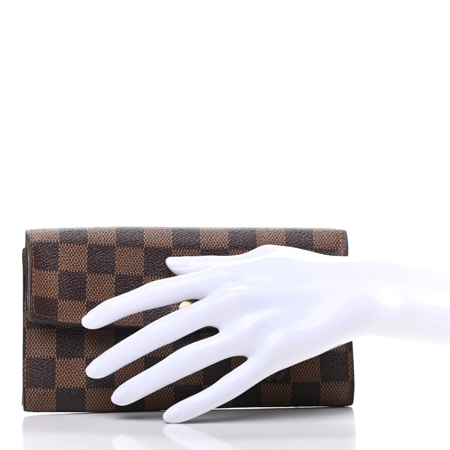 Louis Vuitton Damier Ebene Sarah Wallet 2 of 6