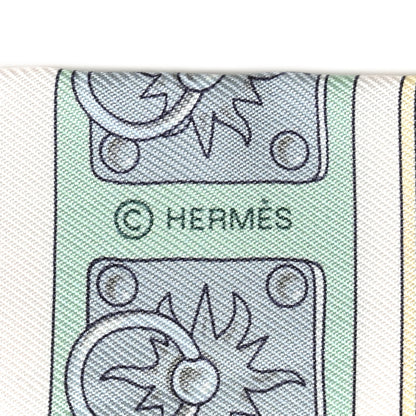 Hermes Silk Colliers De Chiens Twilly Rose Vif Vert De Eau Rose 4 of 6