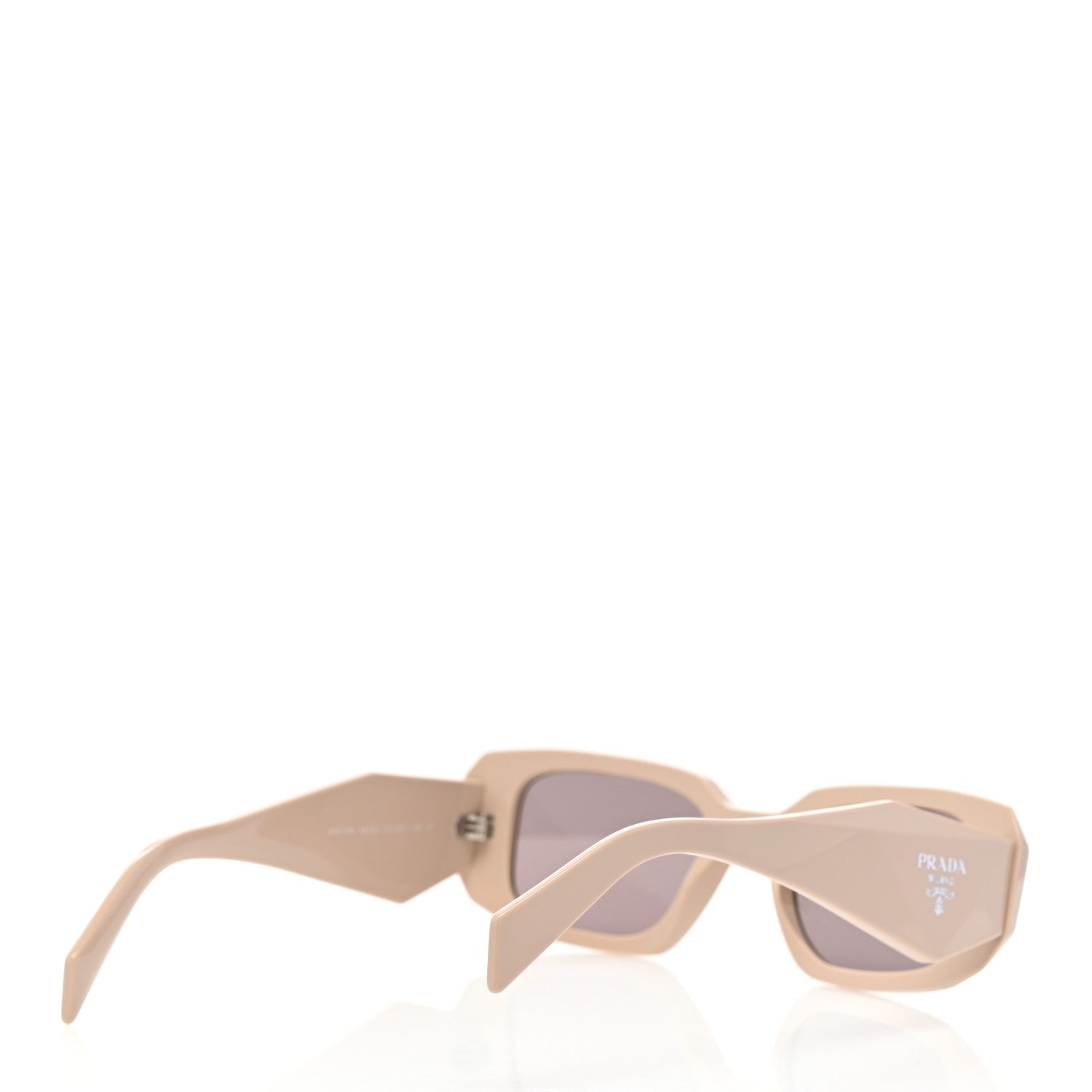 Prada Acetate Symbole Sunglasses SPR 17W Plum Beige 4 of 8