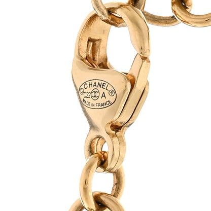 Chanel Pearl Beaded Crystal CC Gold Black White 4 of 4