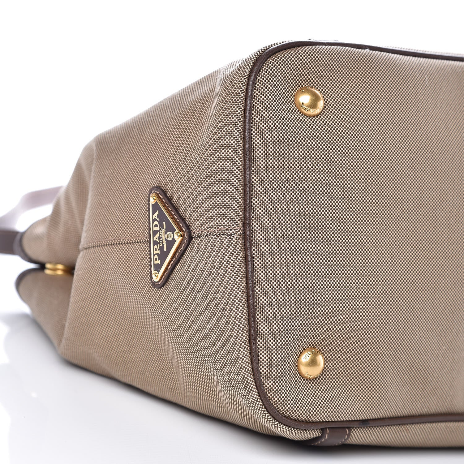 Prada Jacquard Logo Tote Corda Bruciato 8 of 9