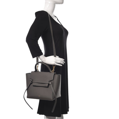 Celine Baby Grained Calfskin Micro Belt Bag Grey 2 of 11