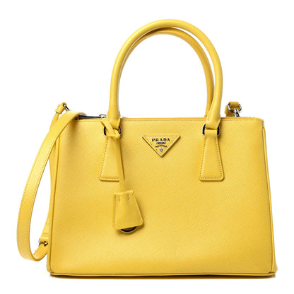Prada Saffiano Small Galleria Double Zip Tote Soleil 1 of 20