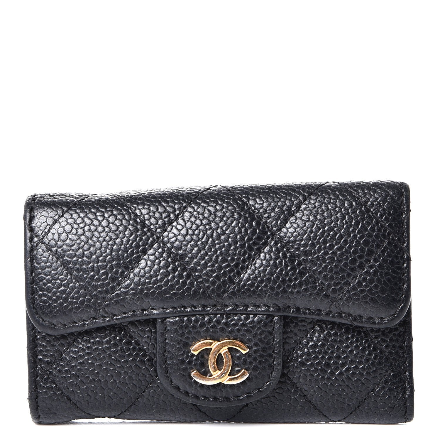 Chanel Caviar Quilted 6 Key Holder Black 1 of 11
