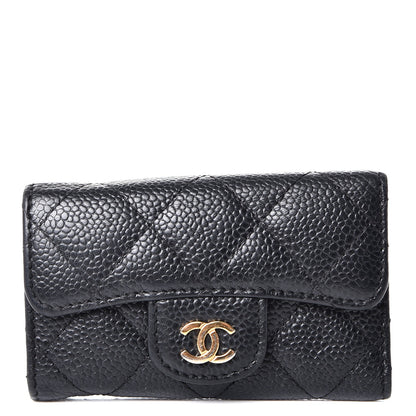 Chanel Caviar Quilted 6 Key Holder Black 1 of 11