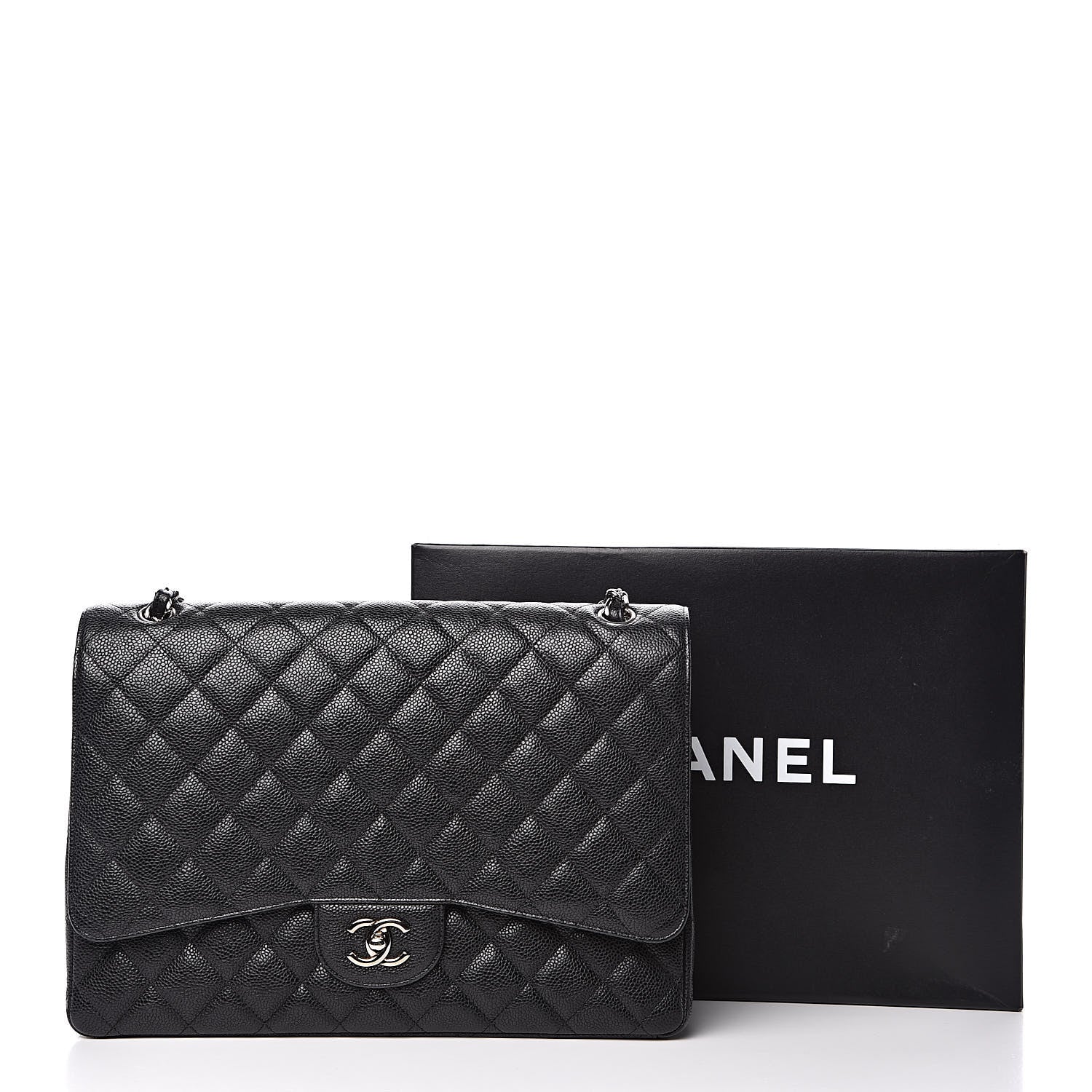 Chanel Caviar Quilted Maxi Double Flap Black 15 of 15