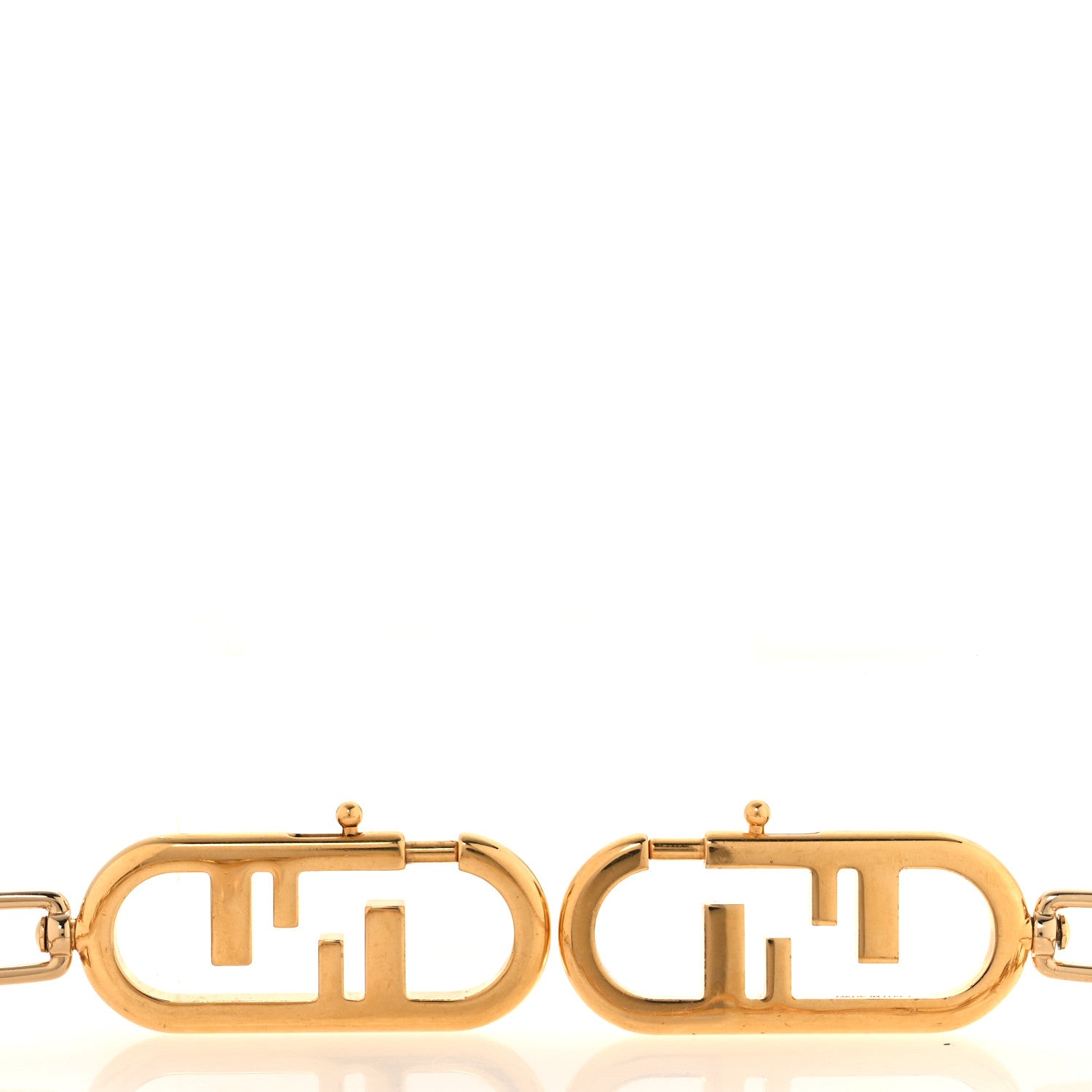 Fendi Metal O'Lock Strap You Gold 3 of 4
