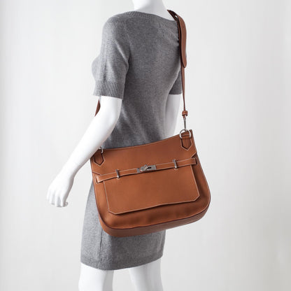 Hermes Taurillon Clemence Jypsiere 37 Gold 2 of 10