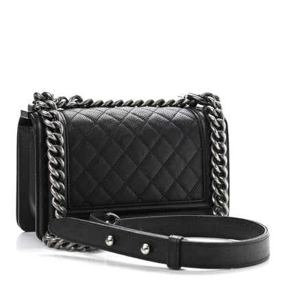 Chanel Caviar Quilted Small Boy Flap Black 3 of 10