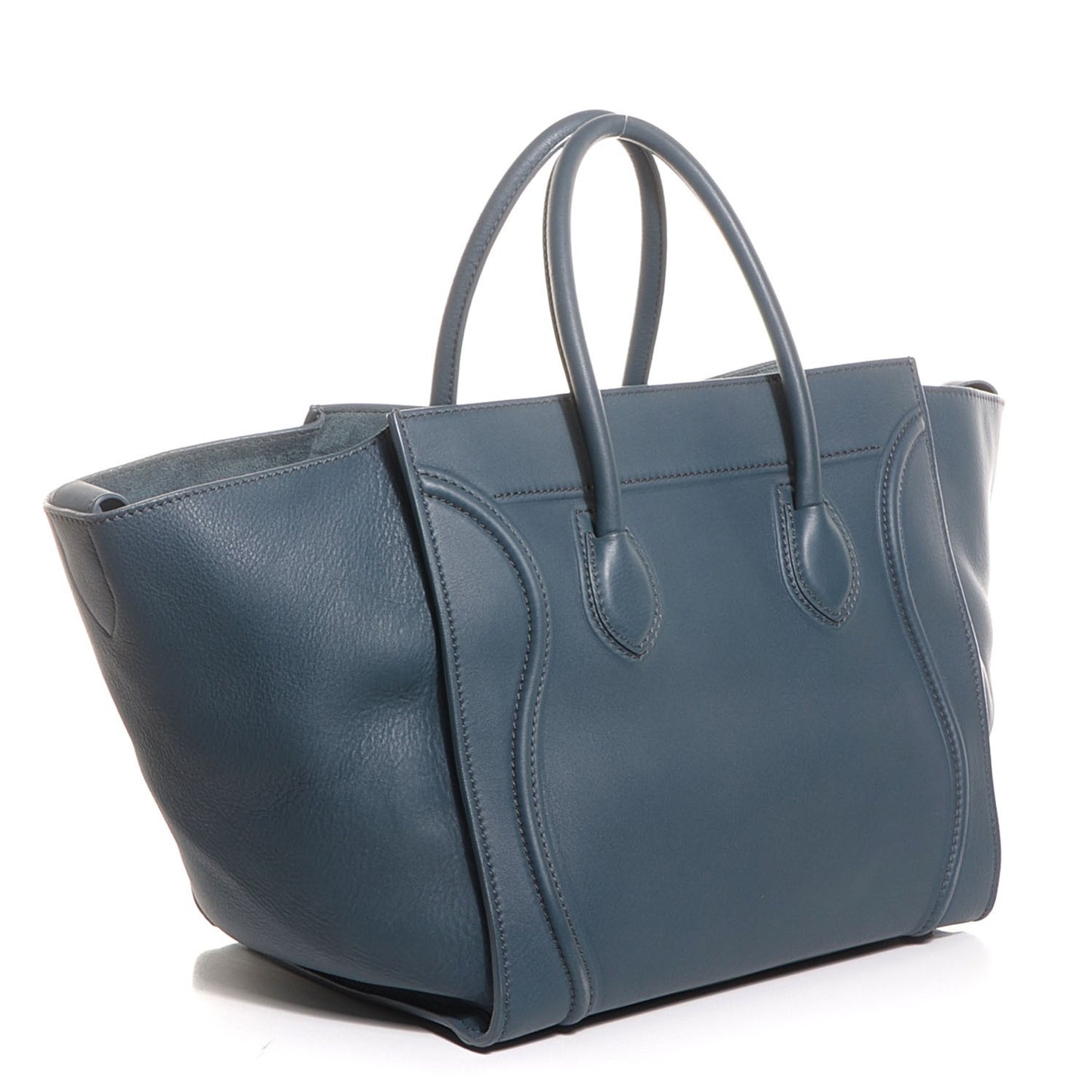 Supple Calfskin Medium Phantom Luggage Slate Blue
