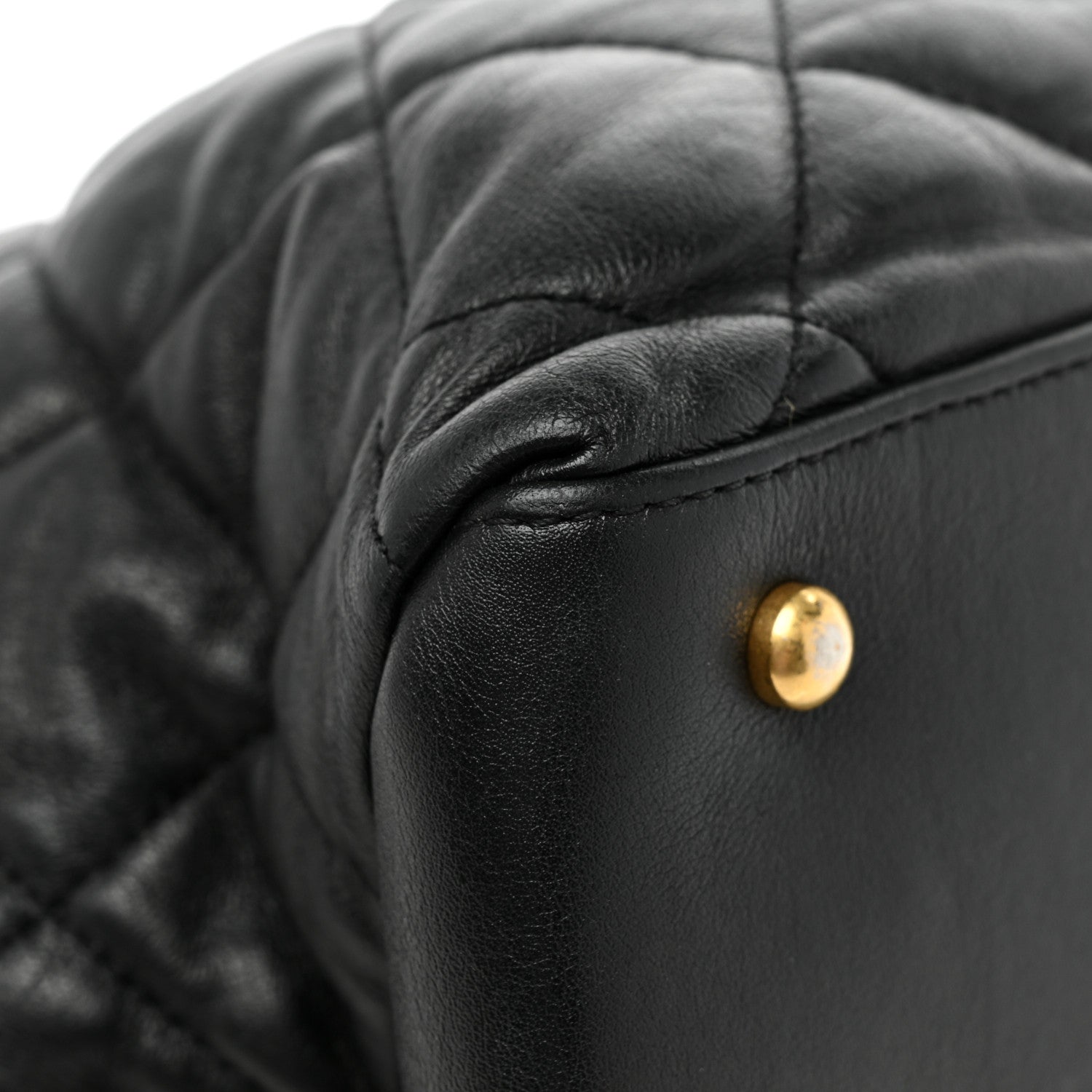 Chanel Calfskin Quilted Large Soft Elegance Tote Black 16 of 25